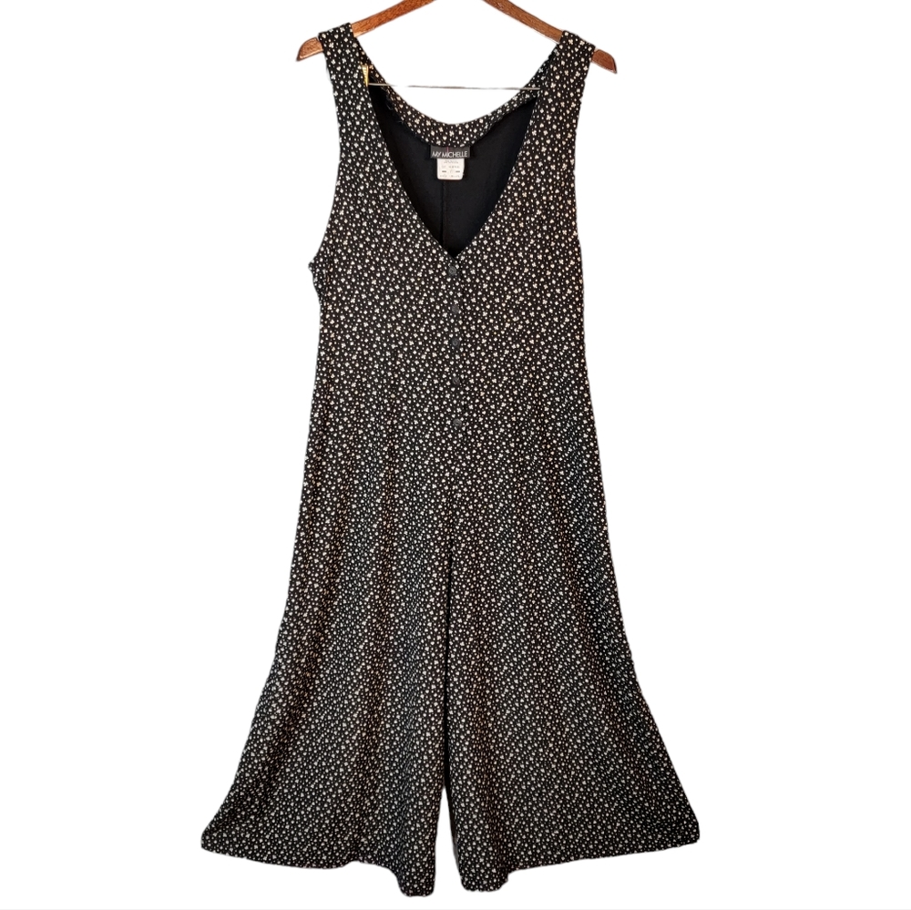 My Michelle Spade Diamond Heart Club Polka Dot AOP Vintage 80's Jumpsuit 11 - Picture 2 of 15